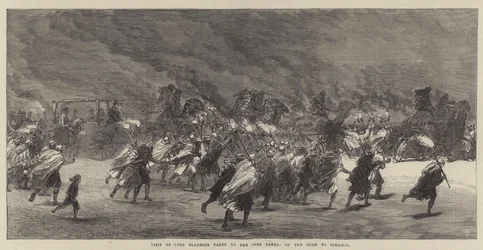 Visit of Lord Clarence Paget to the Suez Canal, on the Road to Ismailia
